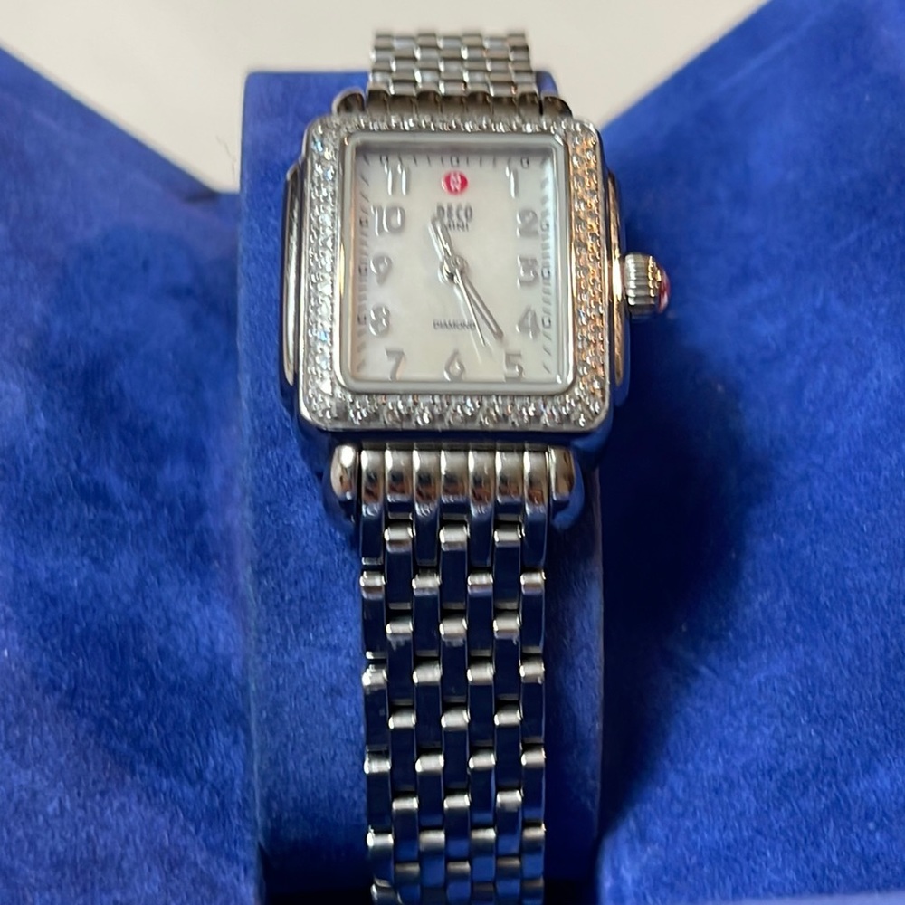 Michele watch 84 diamonds silver tone.